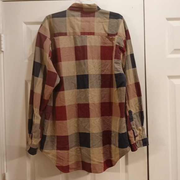 World Island Plaid Long Sleeve Casual Button Down Shirt Size XL - Picture 3 of 4